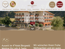 Tablet Screenshot of bergwelt.at
